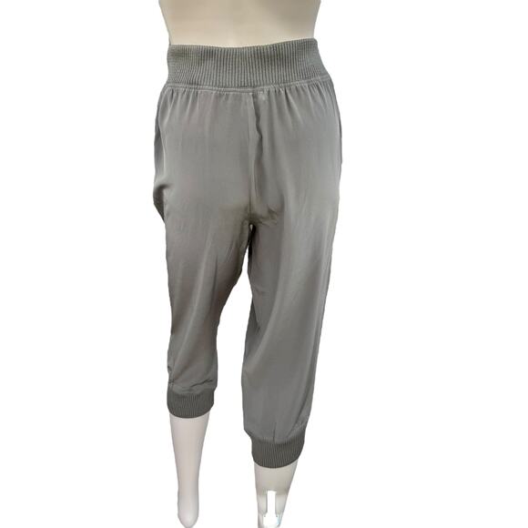 St. John 4 S Brown Capri Pants Ribbed Elastic Waist Knit Jogger Trousers PF 2012 - Picture 5 of 9